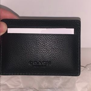 coach business card holder